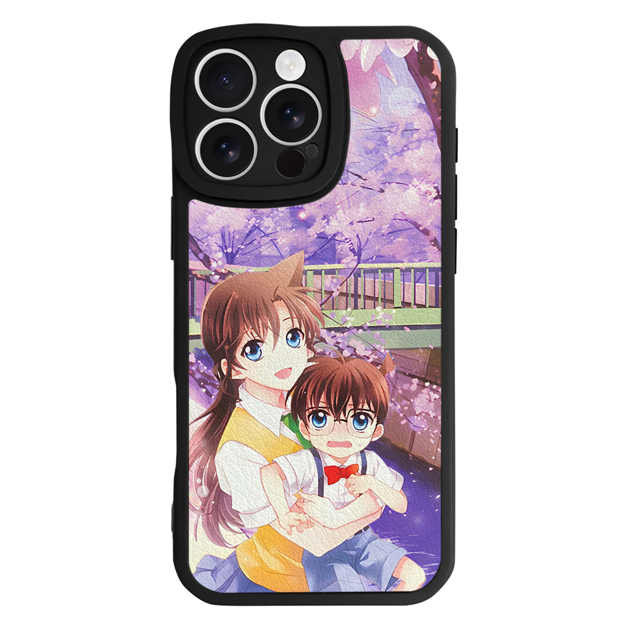 （画像用） 名探偵コナン Detective Conan 【iPhone 16シリーズ対応】シリコンスマホケース（レザー調） 材質：シリコン
